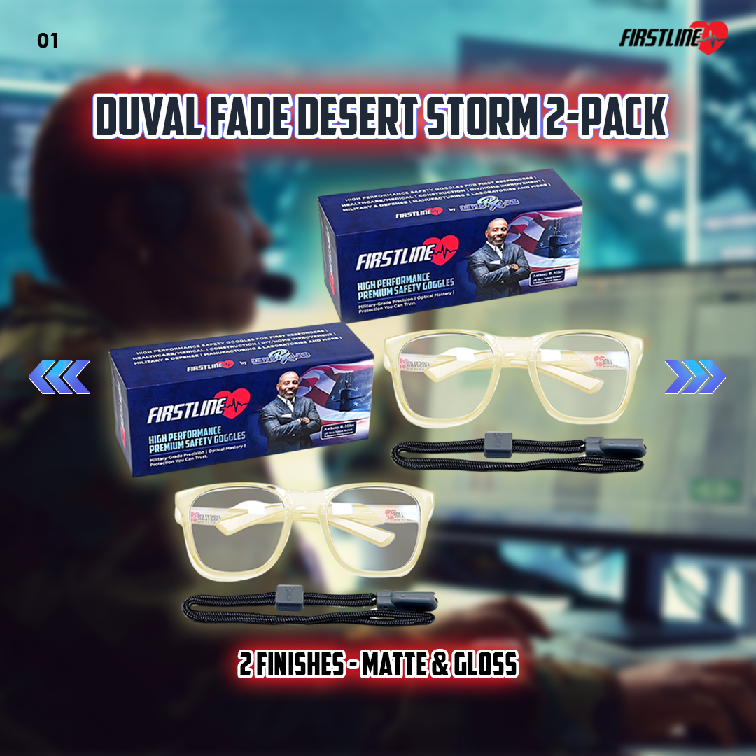 Duval Fade Desert Storm 2-Pack — Mission-Ready Goggles | Service-Disabled Veteran-Owned