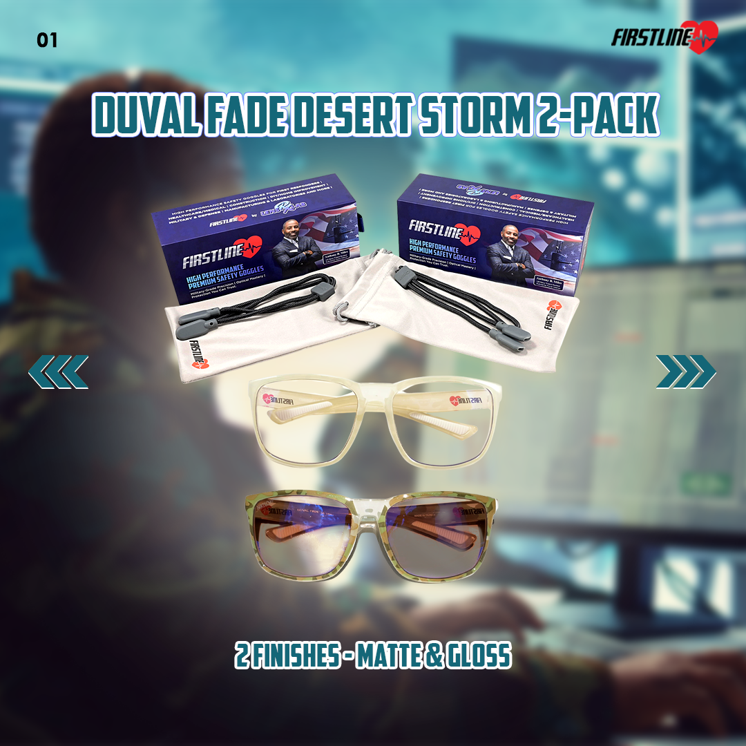 Duval Fade Desert Storm 2-Pack — Mission-Ready Goggles | Service-Disabled Veteran-Owned