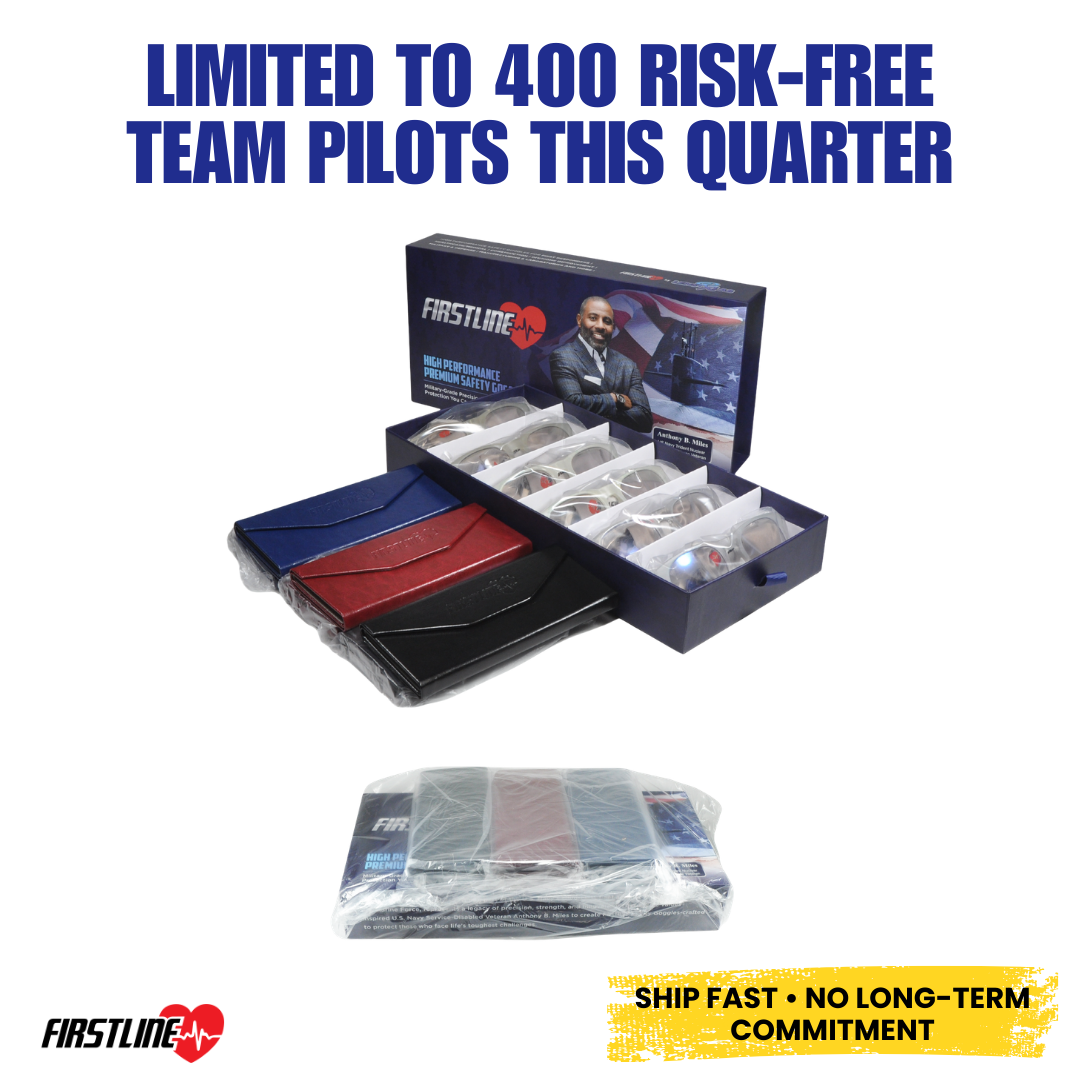 Run a Risk-Free ANSI Z87.1 Team Pilot — One Pair, Three Jobs: Safety + Sun + Blue-Light | FIRSTLINE Photochromic Safety Glasses