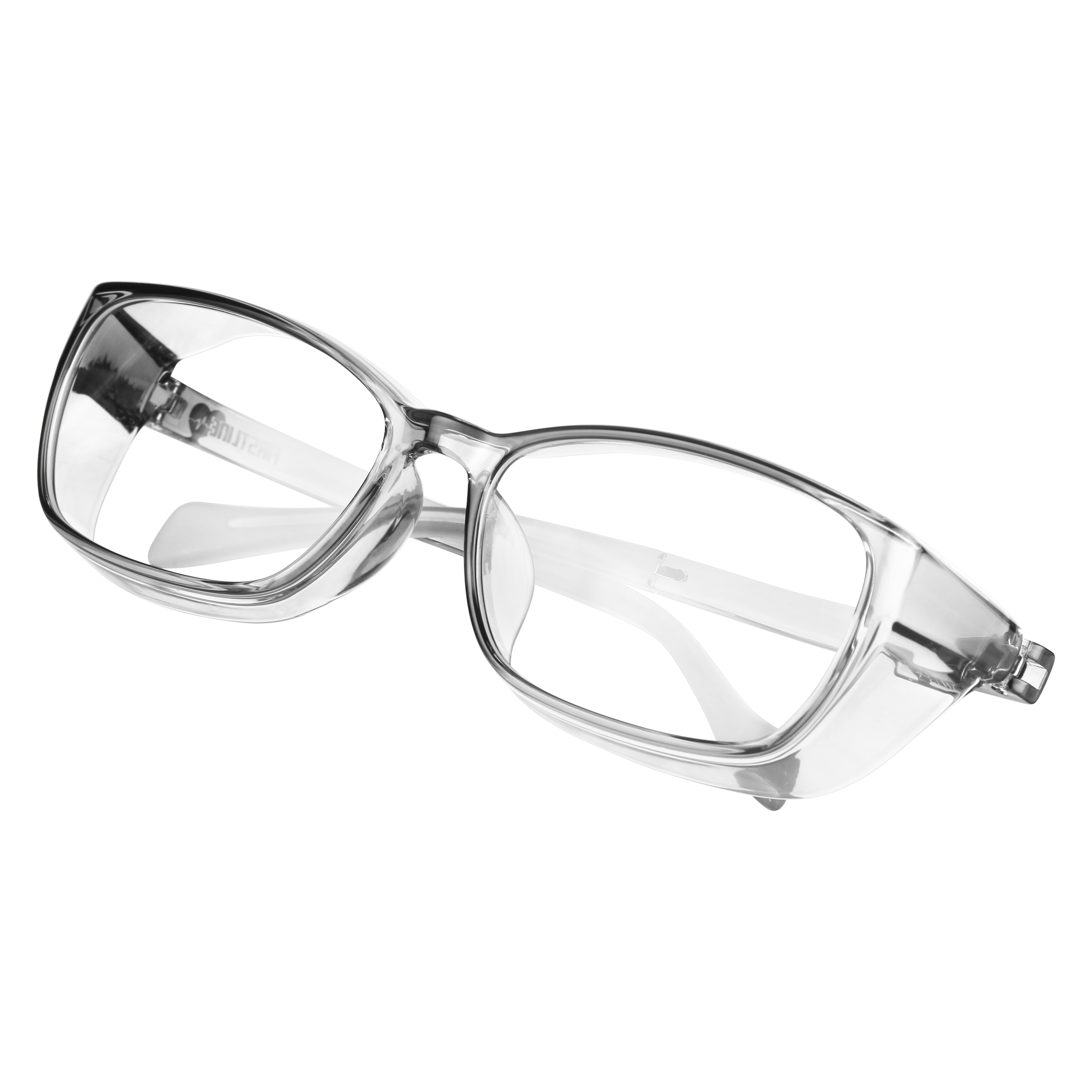 OptiMax 55 SlimProtect - ANSI Z87.1 Certified Rx Safety Glasses | Clear PC Lenses (Model #: 627543) | Lightweight, Scratch & Shatter-Resistant, Clear Polycarbonate Lenses, Durable Frame, Anti-Fog, Top & Side Shields, Protective Eyewear for Men Women