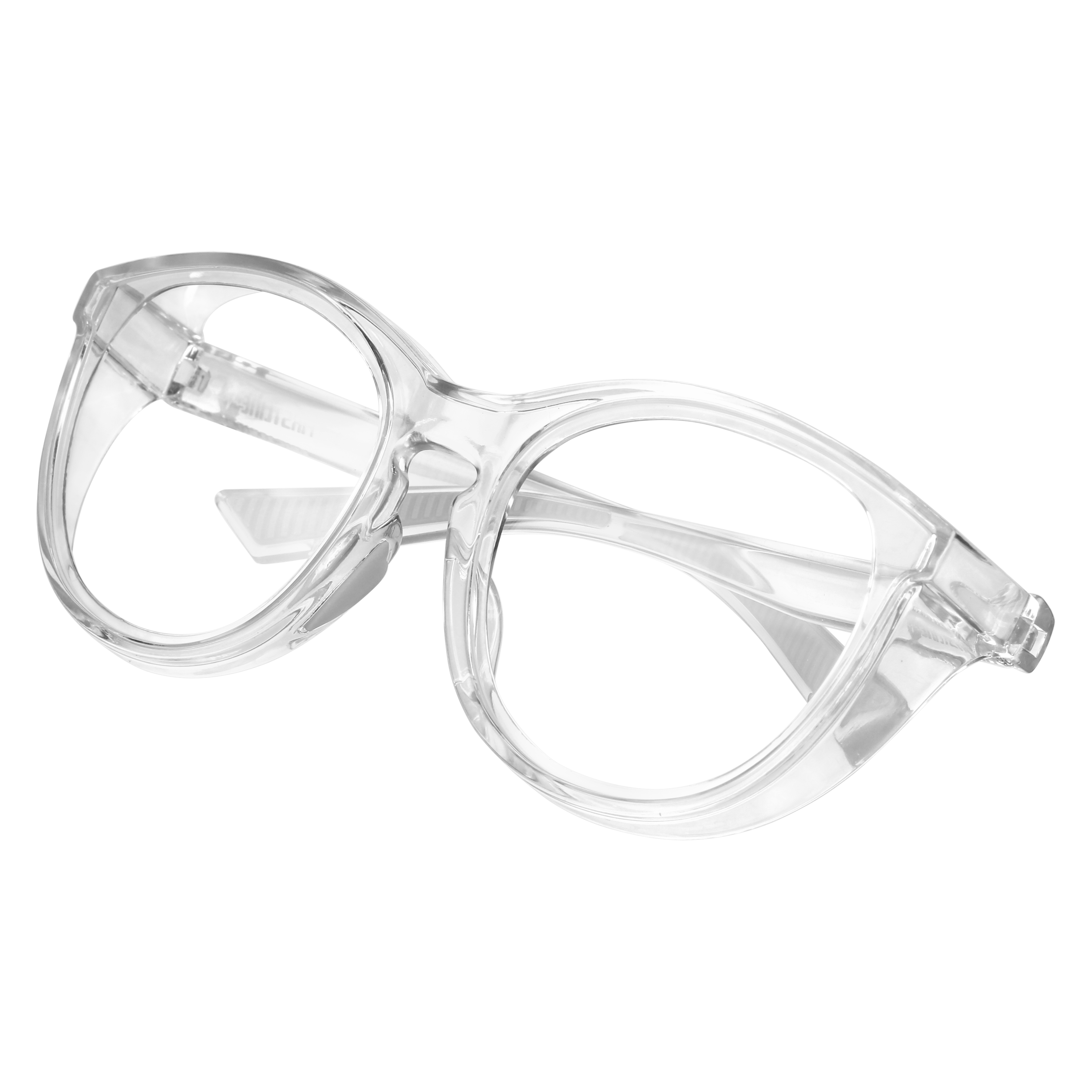 TitanX 61 Performance Shield - ANSI Z87.1 Certified Rx Safety Glasses | Clear PC Lenses (Model #: 628671) | Lightweight, Scratch & Shatter-Resistant, Clear Poly Lens, Durable Frame, Anti-Fog, Top & Side Shields, Protective Eyewear for Men Women