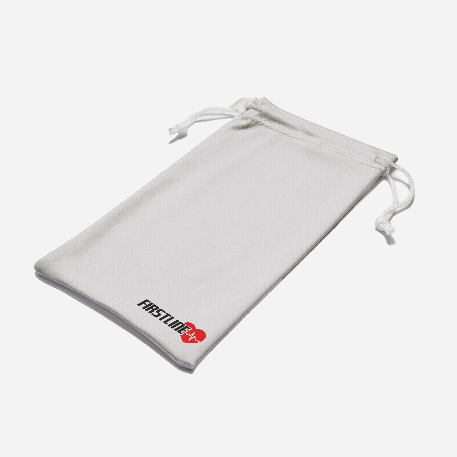 Firstline Soft Bag made from premium microfiber, designed to protect safety goggles and glasses from scratches and dust. Ideal for safe storage and on-the-go eyewear protection.