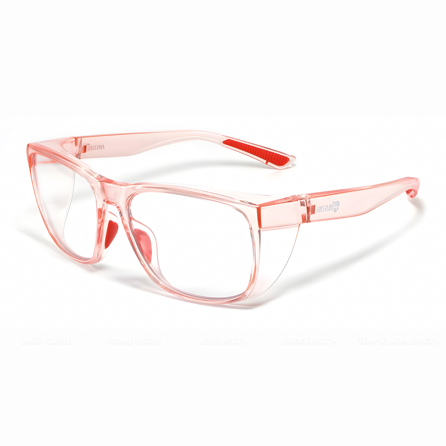 Vanguard 61 Safety Specter - ANSI Z87.1 Certified Safety Glasses | Clear PC Lenses (Model #: 628670) | Lightweight, Scratch & Shatter-Resistant, Clear Polycarbonate Lenses, Durable Frame, Anti-Fog, Top & Side Shields, Protective Eyewear for Men Women