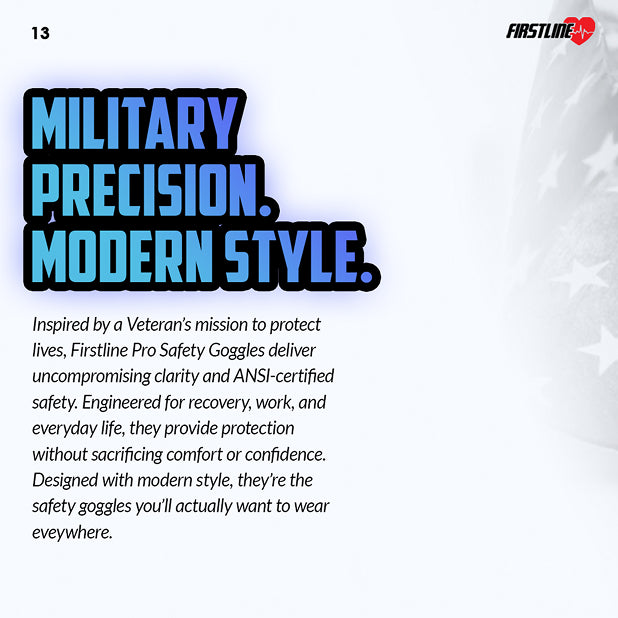 FIRSTLINE PRO SERIES SAFETY GOGGLES – IR & Workforce Protection